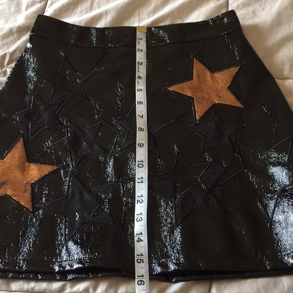 Storts Black shiny skirt size S BNWOT - Picture 7 of 8